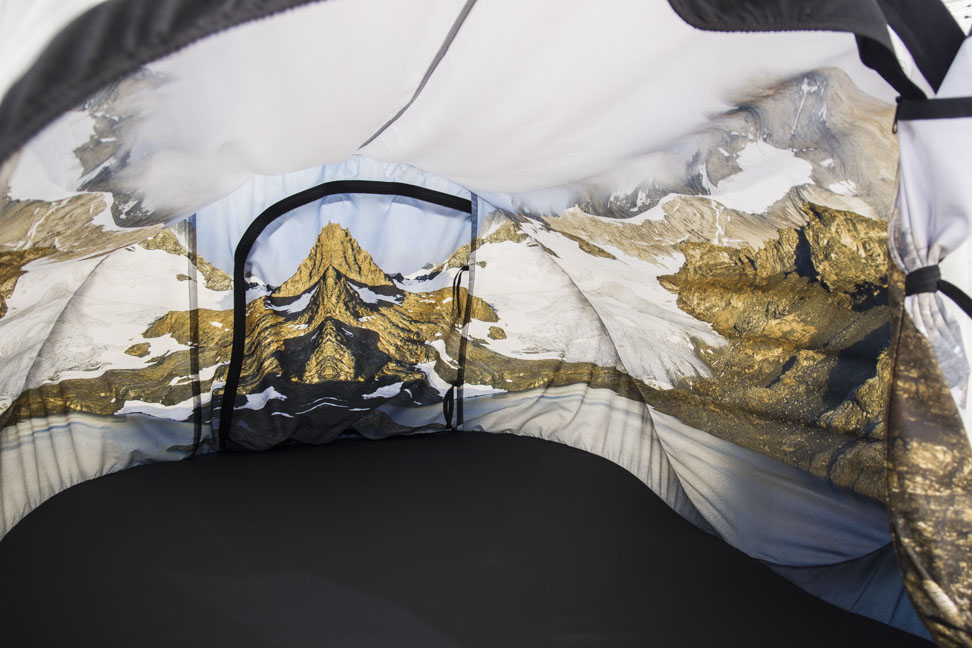 guillermo gudino contemporary art landscape photography pop-up tent design escape patagonia anywhere