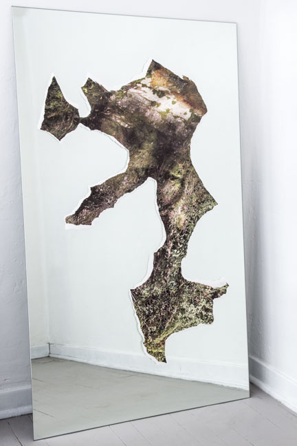 guillermo gudino art islas contemporary landscape abstract photography cut-out mirror hand-torn shapes forms selection