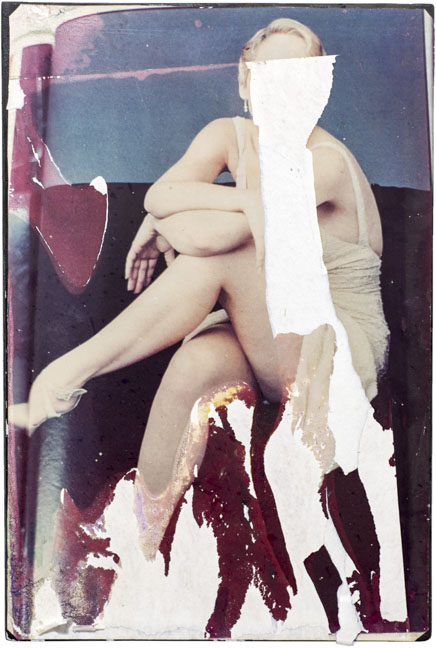 guillermo gudino art not to be seen nude women peeled-off images contemporary abstract photography hand-torn